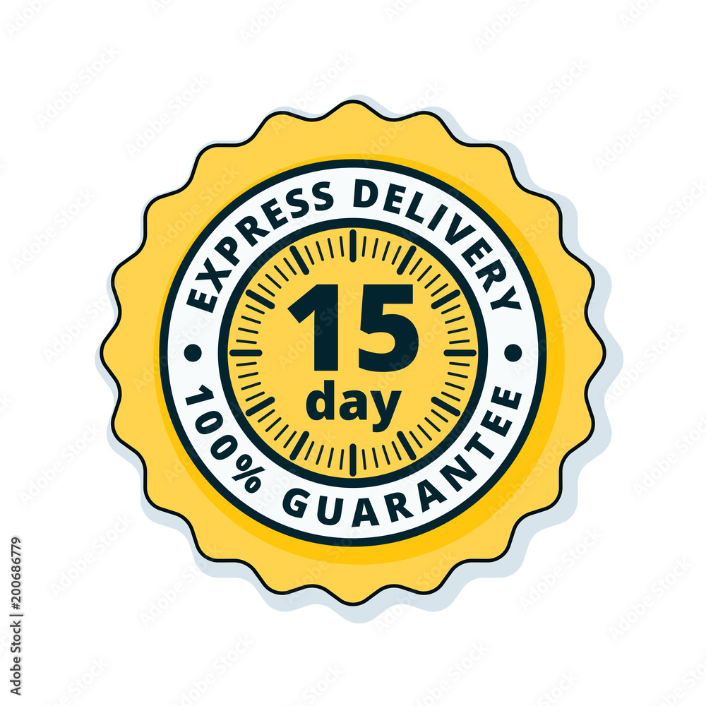 15 Day Express Delivery illustration 15 Day Express Delivery illustration