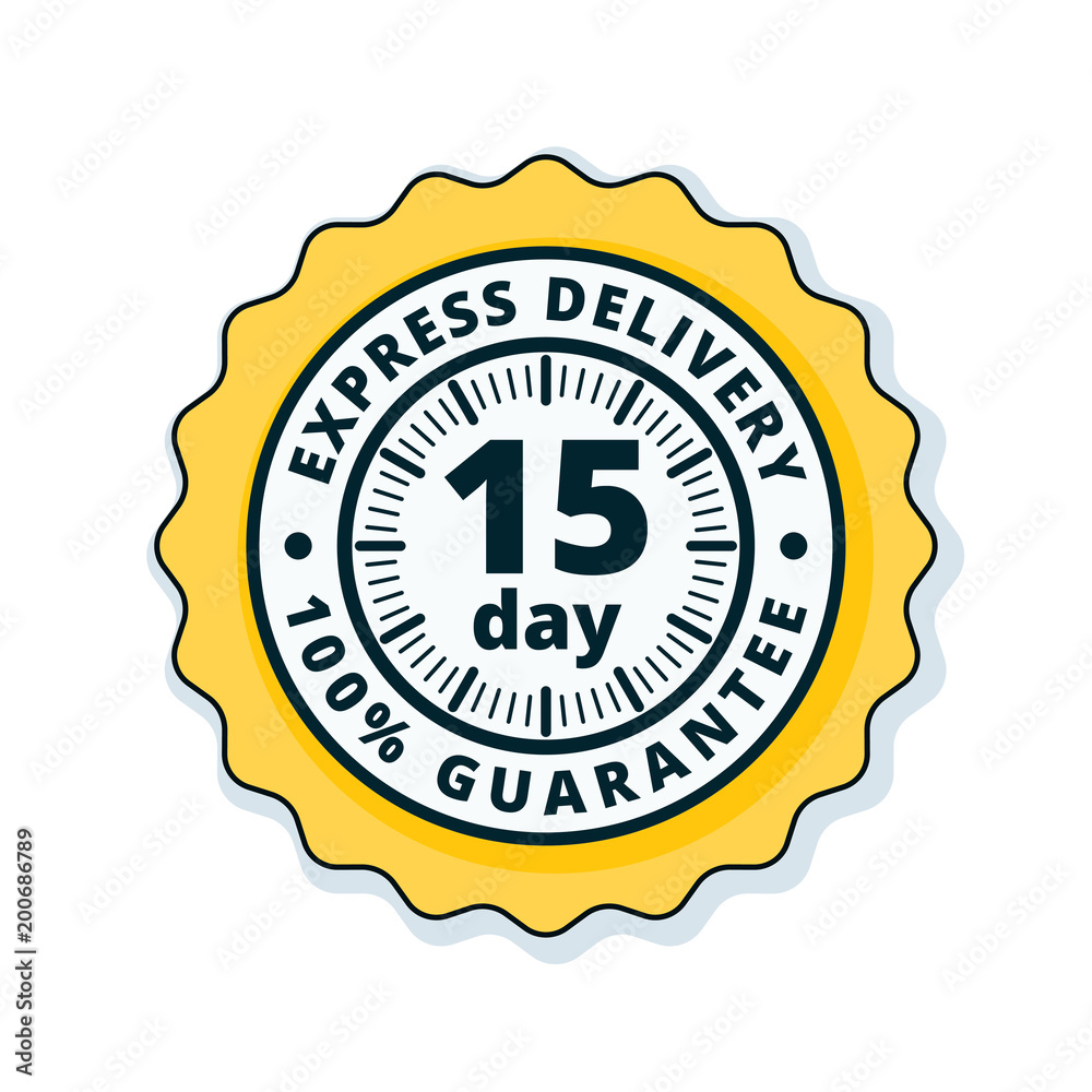 15 Day Express Delivery illustration 15 Day Express Delivery illustration
