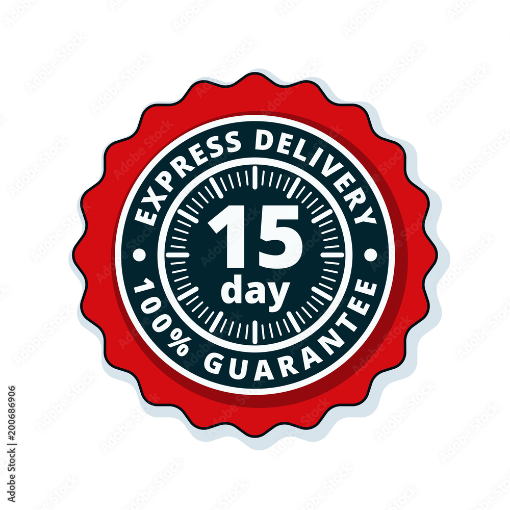 15 Day Express Delivery illustration 15 Day Express Delivery illustration