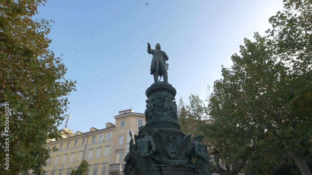 Low angle of the Archduke Ferdinand Maximilian statue Low angle of the Archduke Ferdinand Maximilian statue