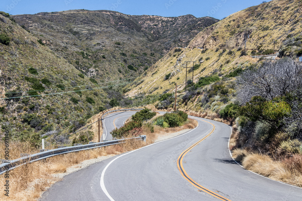 malibu california winding road