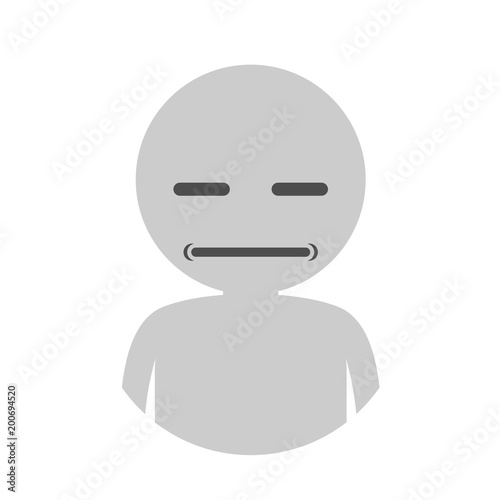 Disgusted face design