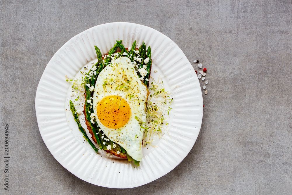 Spring sandwich on plate Spring sandwich on plate