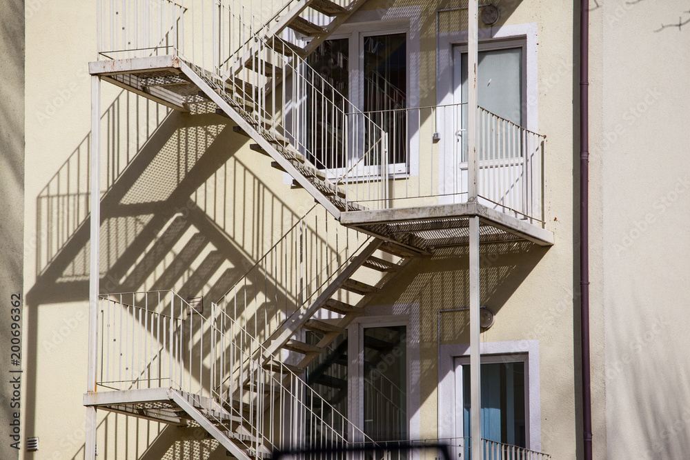 Fototapeta premium metal fire escape