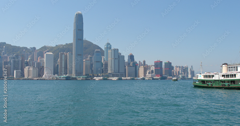 Fototapeta premium Hong Kong Victoria harbour