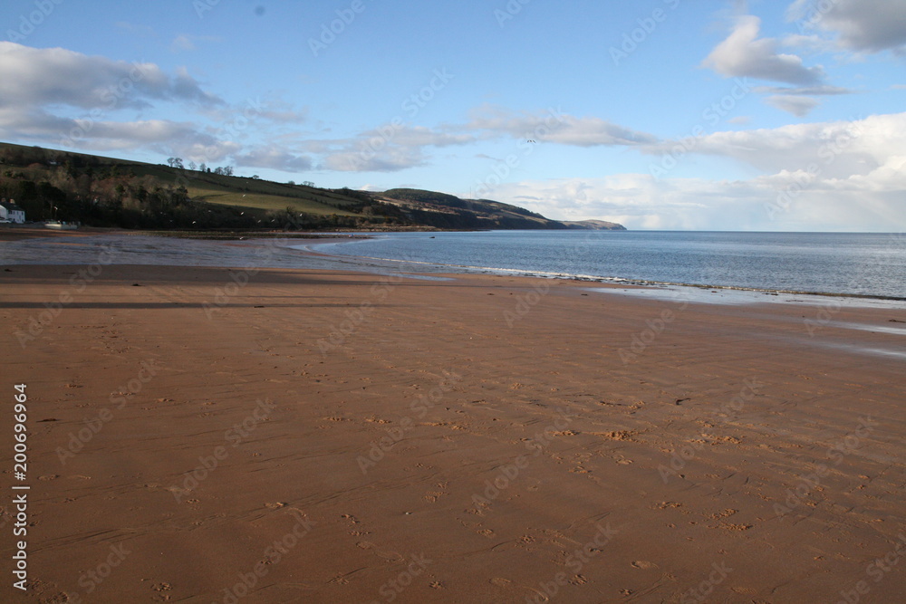 Late afternoon walk on Rosemarkie Beach, Black Isle, Highlands, Scotland