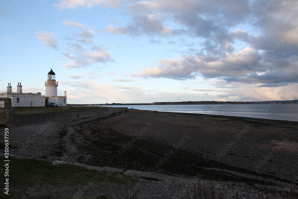 Lighthouse at Chanonry Point, Rosemarkie, Scotland, Scottish, Highlands