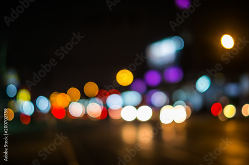 bokeh in street thailand