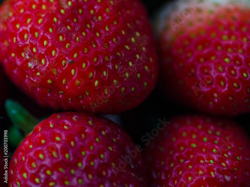 strawberries closeup