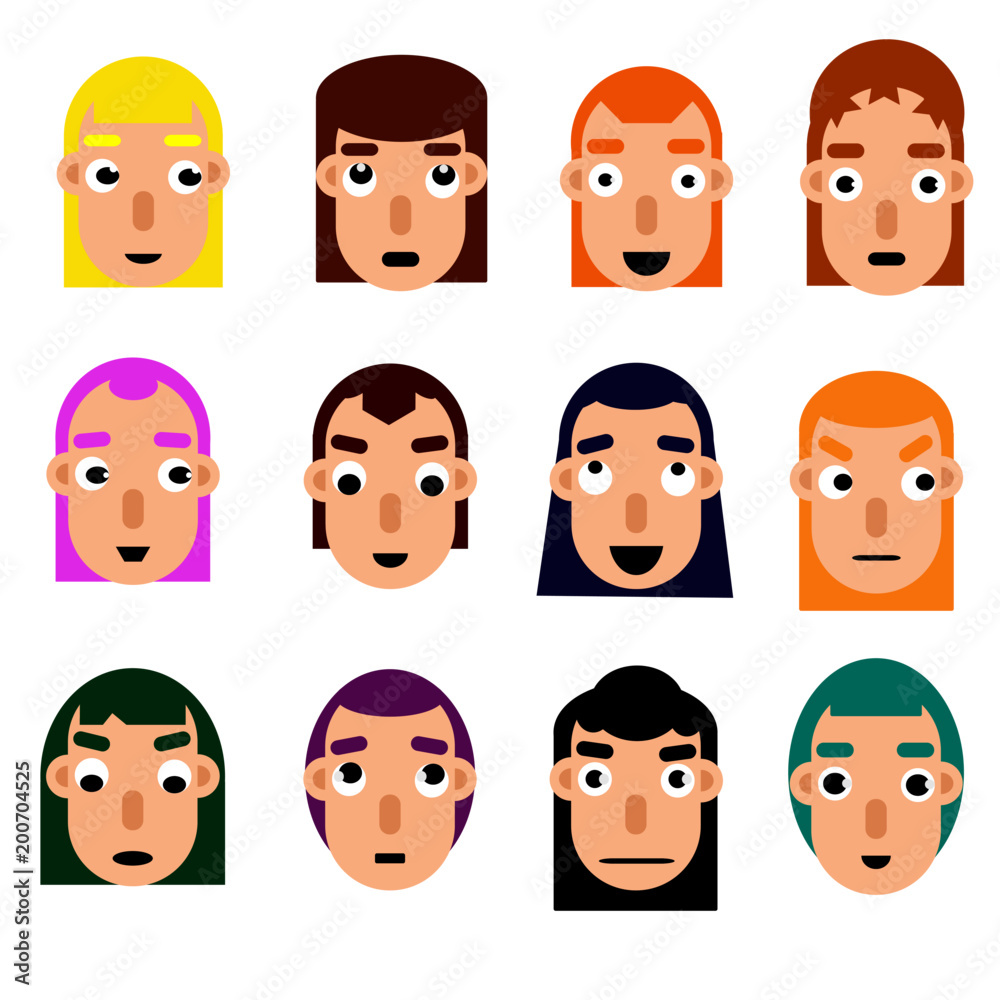 girls, people, vector people, people icon, emotion, cartoon girls, people, vector people, people icon, emotion, cartoon
