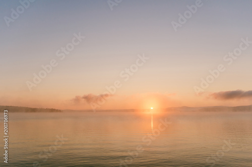 gentle dawn  peach dawn  tranquil morning  morning dawn  tranquility  silence  skyline  foggy morning