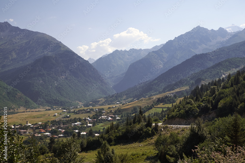 In the mountains of Svaneti, Georgia