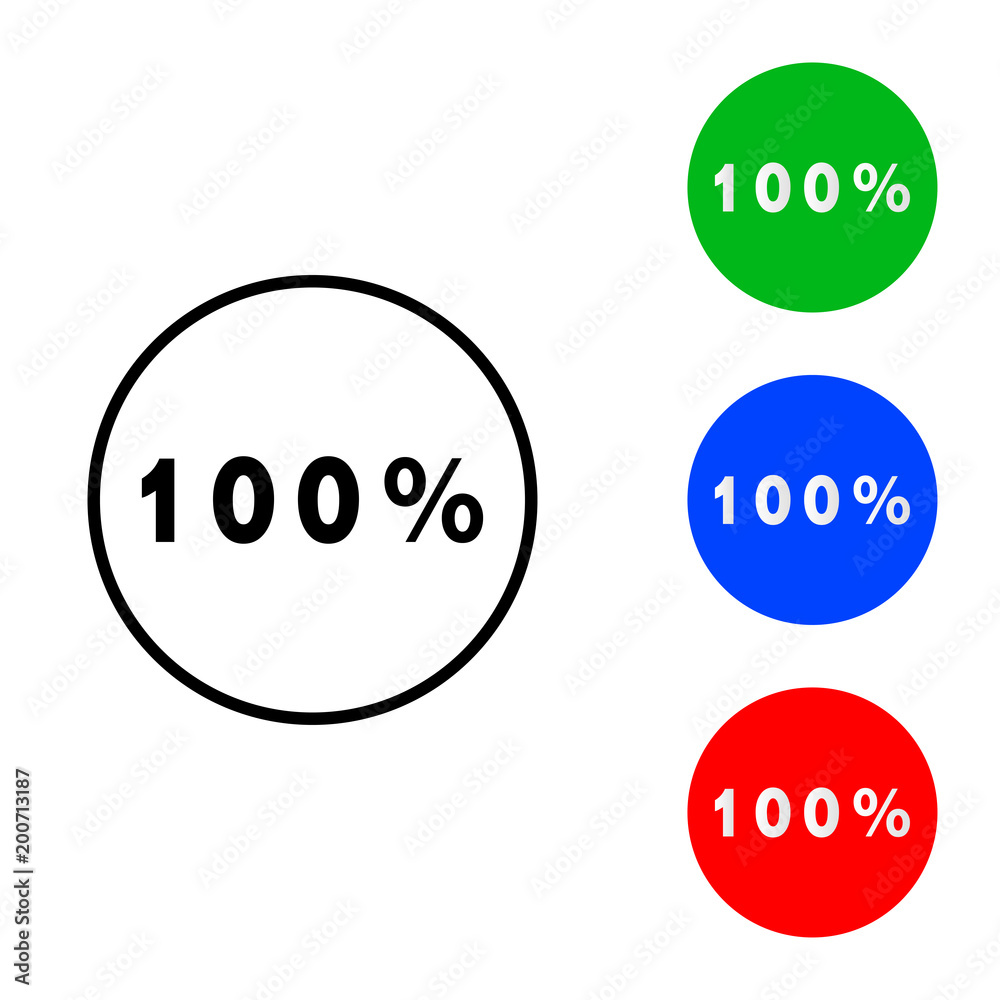 One hundred percent icon One hundred percent icon