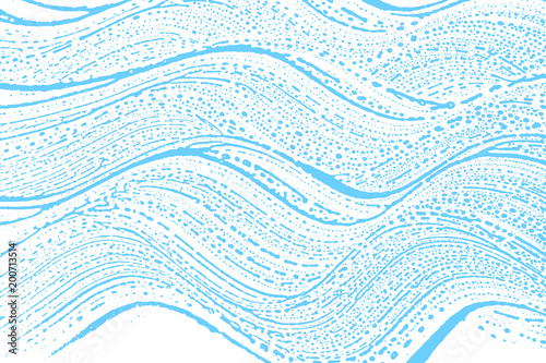 Natural soap texture. Amazing light blue foam trace background. Artistic appealing soap suds. Cleanliness, cleanness, purity concept. Vector illustration.
