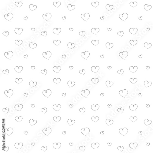 Fototapeta Naklejka Na Ścianę i Meble -  Hearts backdrop seamless pattern