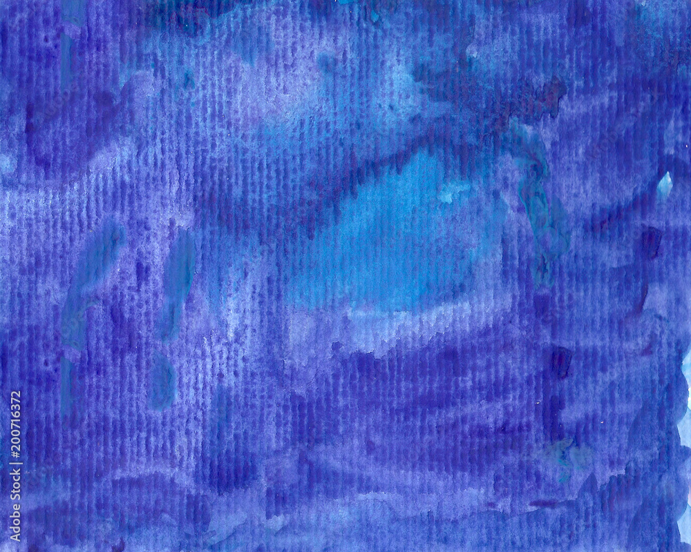 handmade blue watercolor background