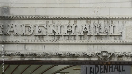 Wallpaper Mural Leadenhall Market name sculpted on a wall  Torontodigital.ca