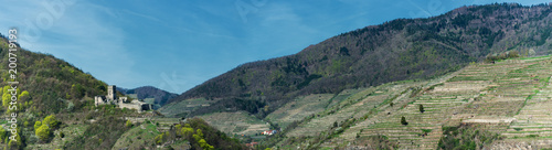 Ruine Hinterhaus – Burgruine in Spitz - Panorama photo