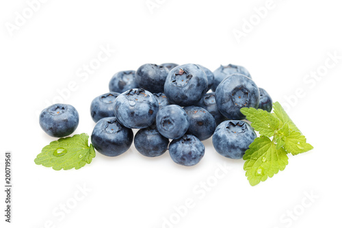 blueberry berries isolated on white background