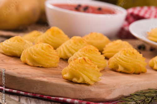 Valokuva Duchess potatoes.