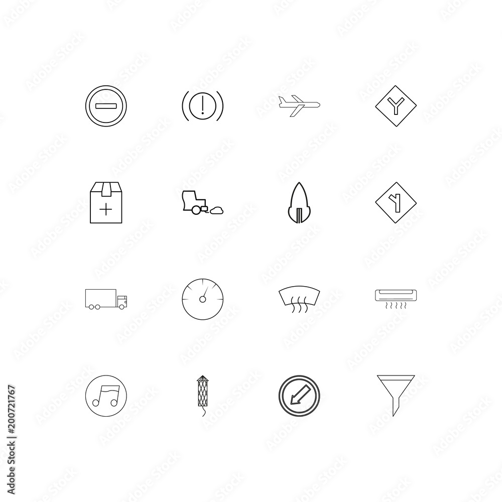 Cars And Transportation simple linear icons set. Outlined vector icons Cars And Transportation simple linear icons set. Outlined vector icons