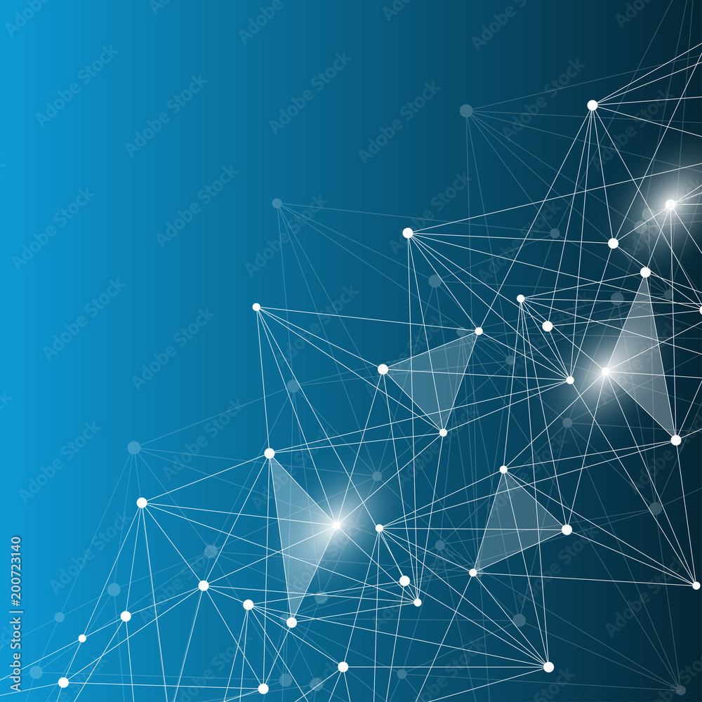 Geometric abstract background with connected line and dots. Structure molecule and communication. Scientific concept for your design. Medical, technology, science background. illustration. Geometric abstract background with connected line and dots. Structure molecule and communication. Scientific concept for your design. Medical, technology, science background. illustration.