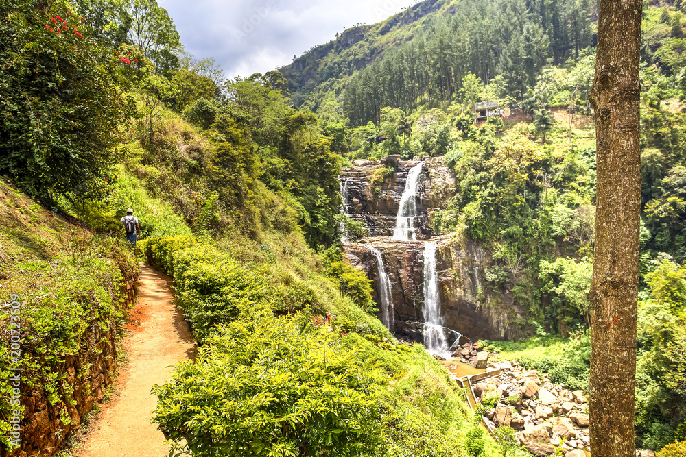 Fototapeta premium Ramboda falls, Sri Lanka