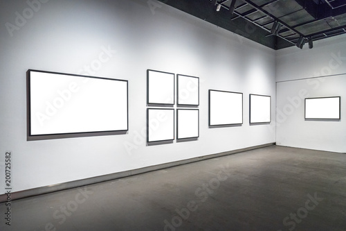 blank frame in gallery photo