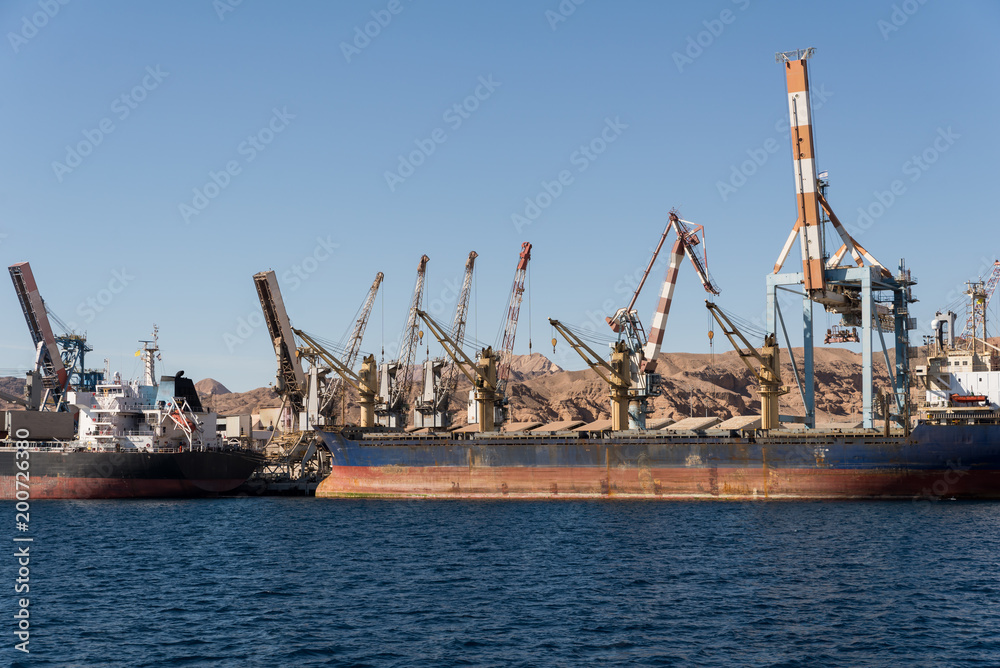 Sailing on a boat at the Red Sea Eilat Sailing on a boat at the Red Sea Eilat