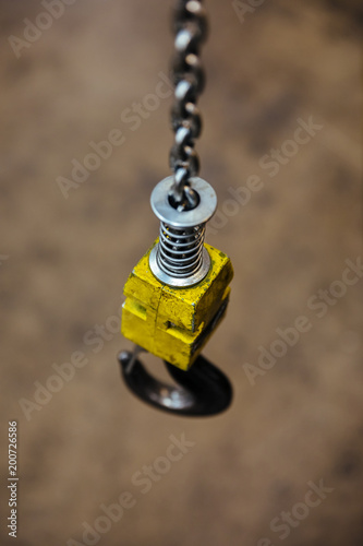 Hook in a mechanical workshop photo