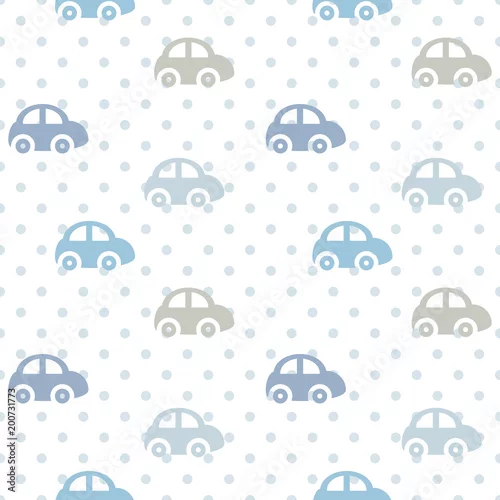 Tapety wektor samochody bez szwu kolor wzór dla dzieci