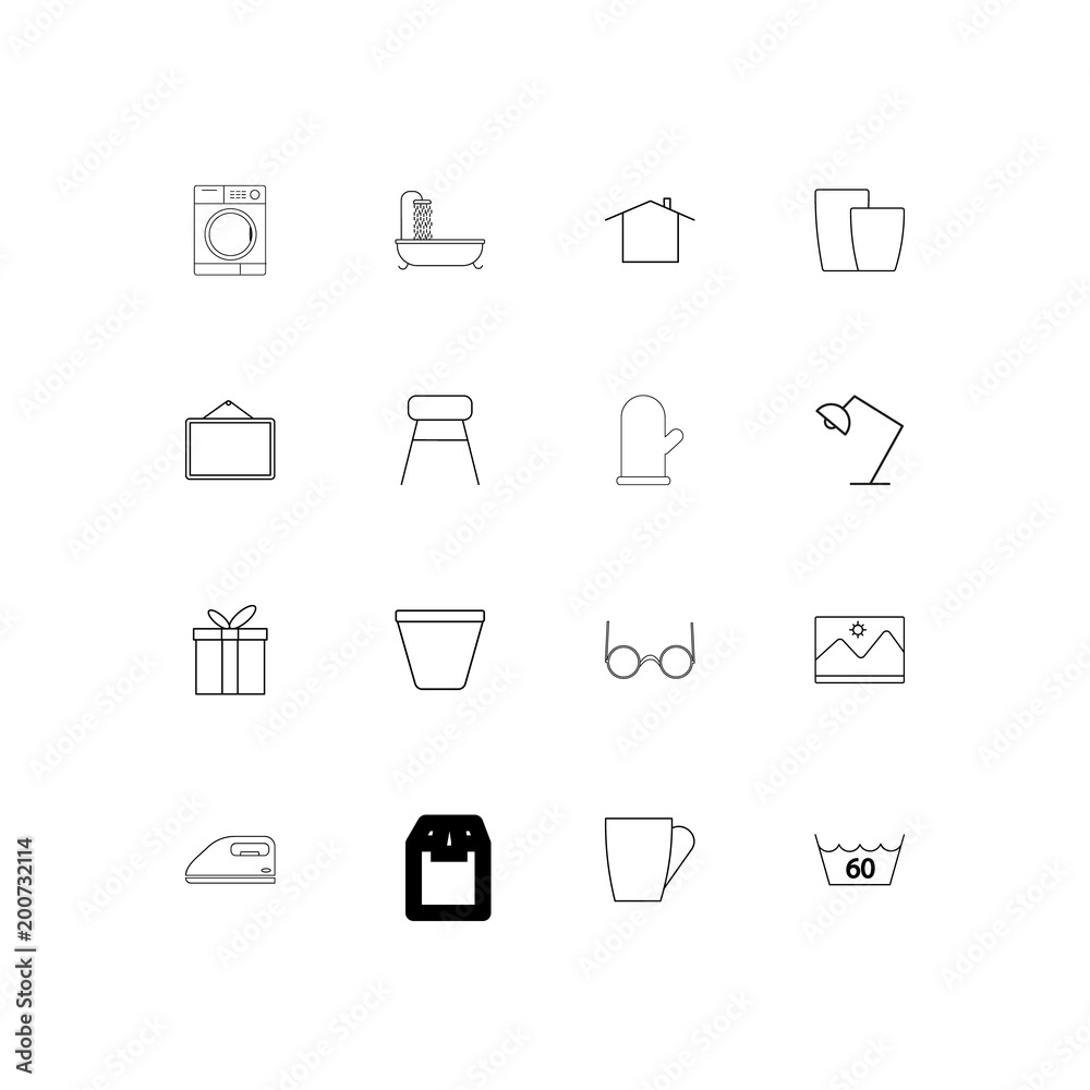 Home Appliances And Equipment simple linear icons set. Outlined vector icons Home Appliances And Equipment simple linear icons set. Outlined vector icons