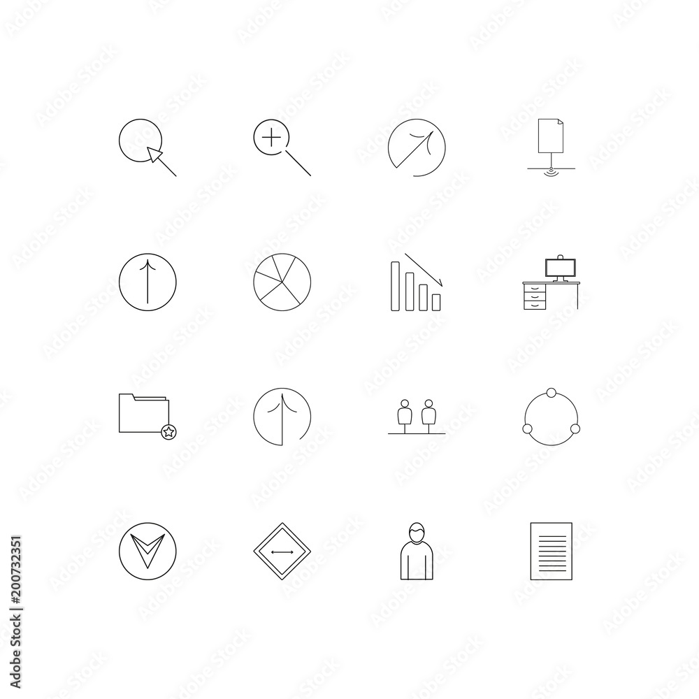 Web And Text simple linear icons set. Outlined vector icons Web And Text simple linear icons set. Outlined vector icons