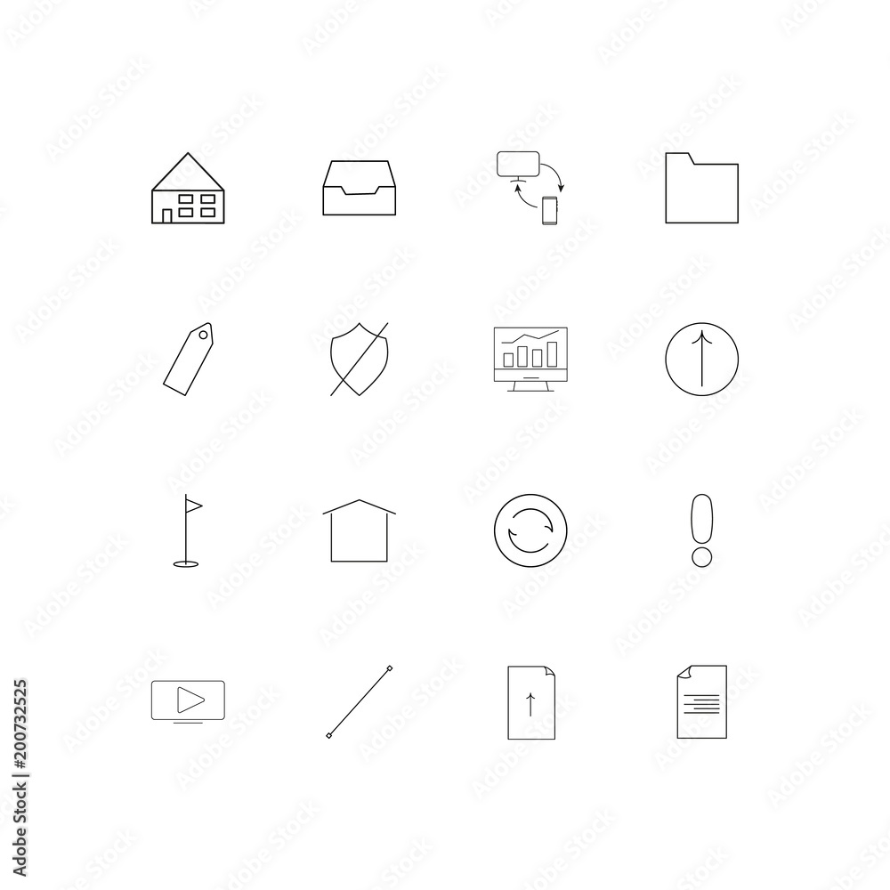 Web And Text simple linear icons set. Outlined vector icons Web And Text simple linear icons set. Outlined vector icons