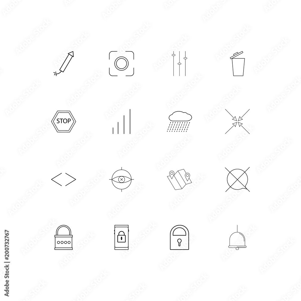 Web And Text simple linear icons set. Outlined vector icons Web And Text simple linear icons set. Outlined vector icons