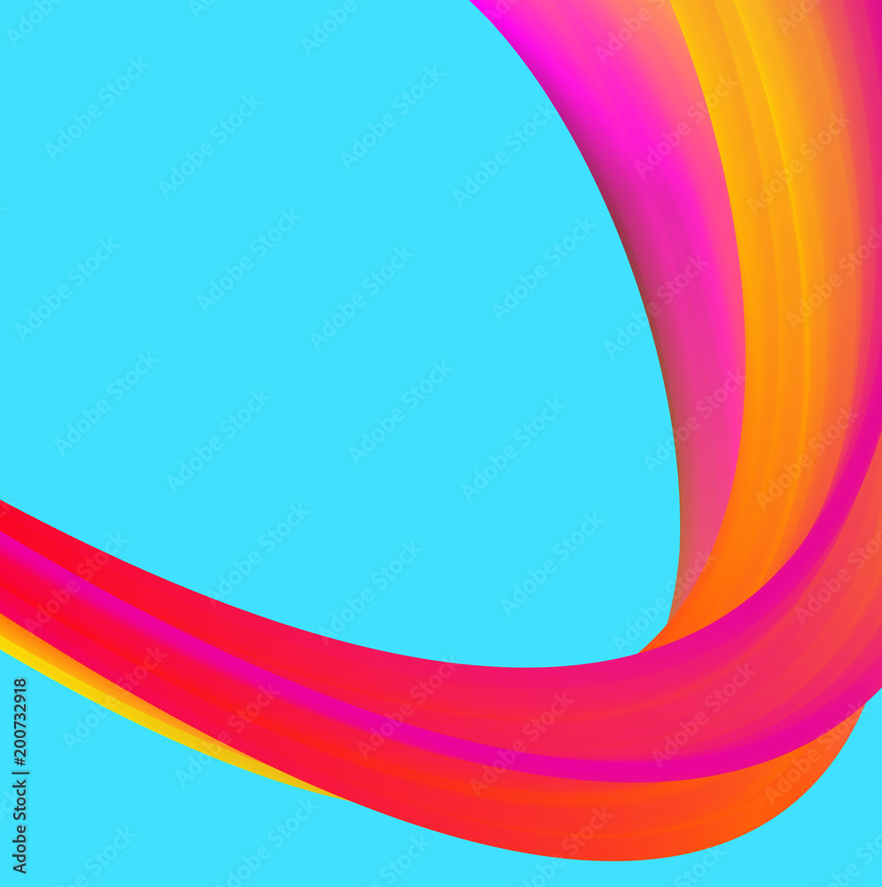 Abstract rainbow pattern on blue background. Abstract rainbow pattern on blue background.