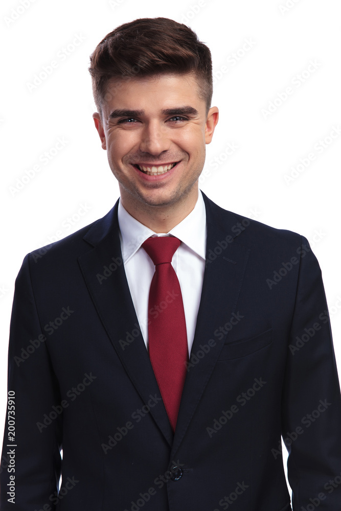 portrait of happy businessman laughing portrait of happy businessman laughing