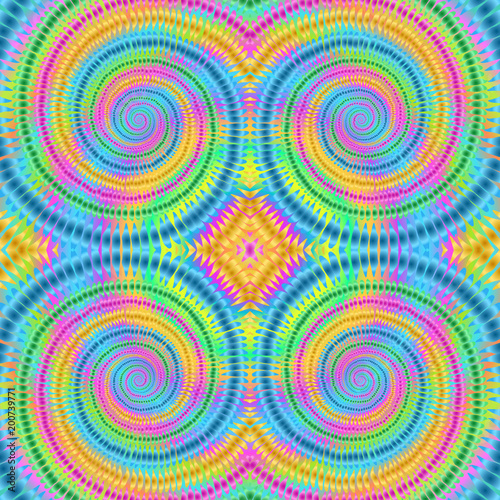 Boho tie dye background watercolor effect vector hippie rainbow 1