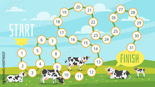  farm board game template
