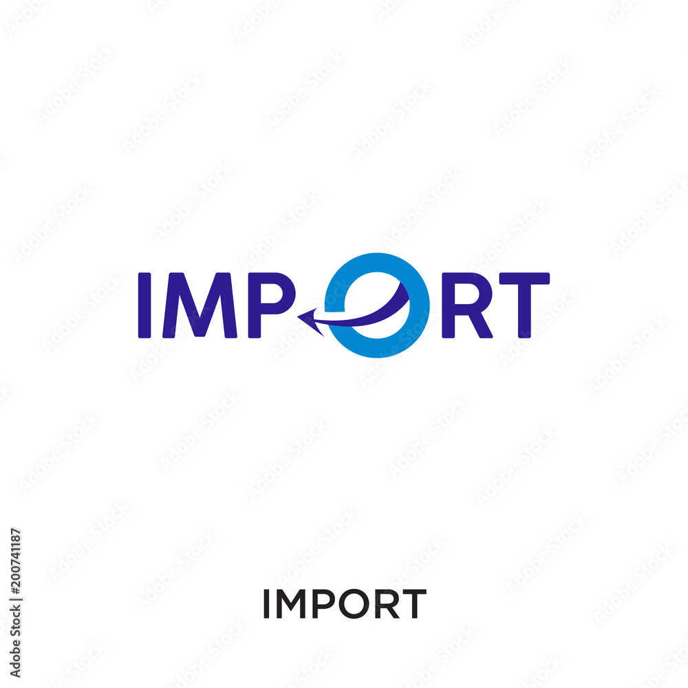 import logo isolated on white background for your web, mobile and app design import logo isolated on white background for your web, mobile and app design
