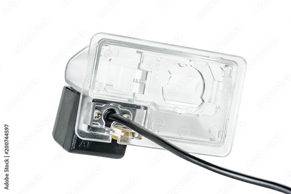 Obraz premium car rear view camera with a transparent plafond back view