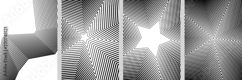 abstract background many polyline lines from thick to thin50