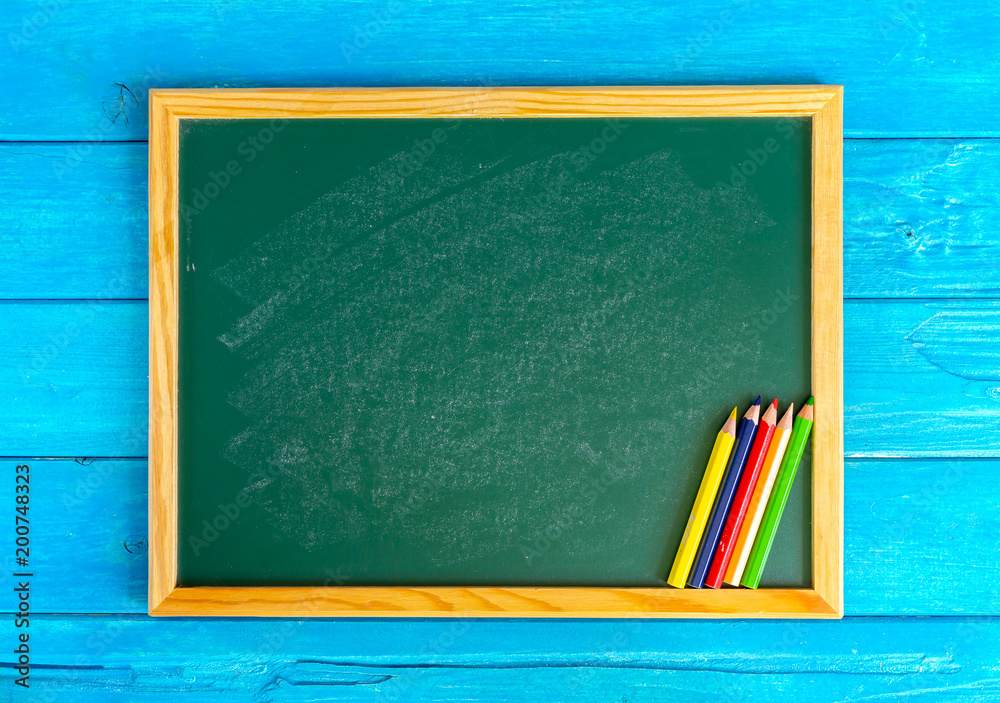 Close Up Arrangement Of Pencil Color On Chalk Board Preschool Education  Back To School And Copyspace Concept Or Other Your Content Stock Photo -  Download Image Now - iStock