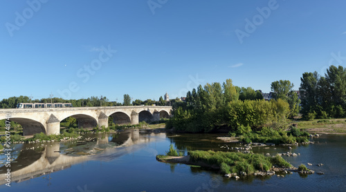 Orleans bridge in the Loire valley