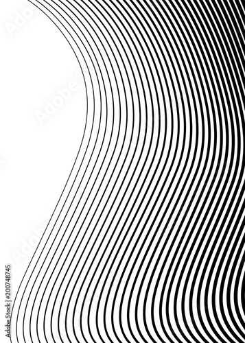 abstract background many polyline lines from thick to thin55