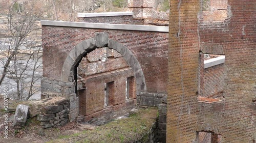 Georgia, Sweetwater Creek Park, New Manchester Sweetwater Cotton Mill, built in 1846, burned down 1864 It is been used in various movies.  This is the large arch