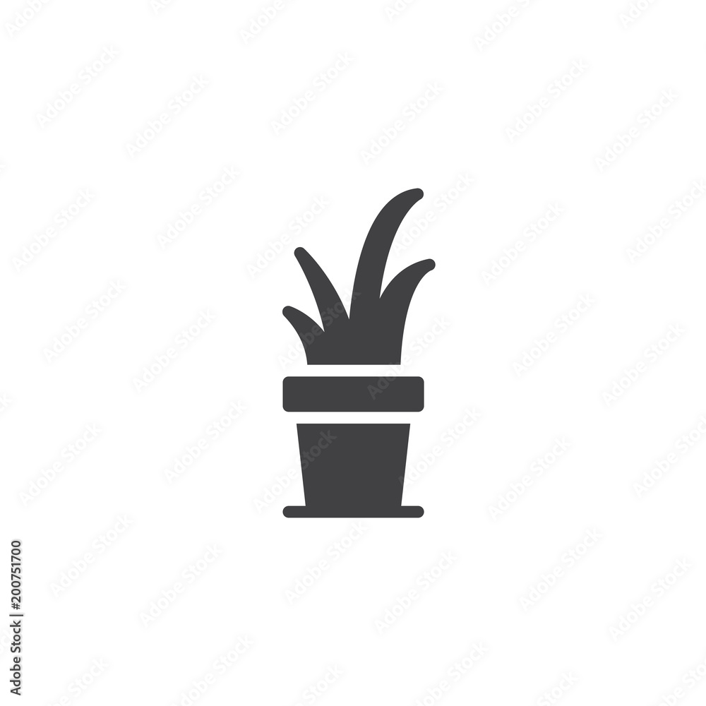 Small succulent in a pot vector icon. filled flat sign for mobile concept and web design. Houseplant simple solid icon. Symbol, logo illustration. Pixel perfect vector graphics Small succulent in a pot vector icon. filled flat sign for mobile concept and web design. Houseplant simple solid icon. Symbol, logo illustration. Pixel perfect vector graphics