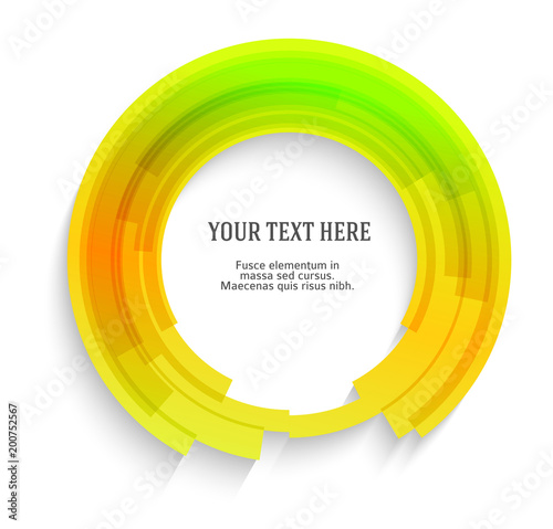 Design element Label blank template Blurry gradient lines circle ring15