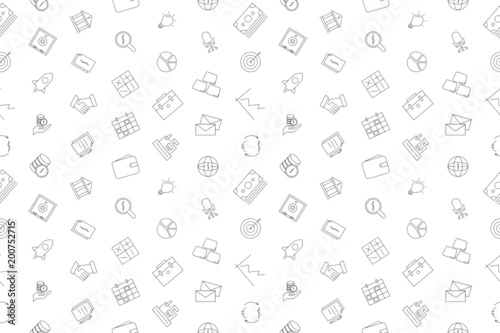 Vector business pattern. Business seamless background
