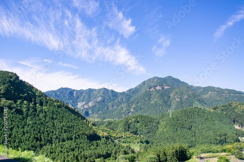 Fototapeta Naklejka Na Ścianę i Meble -  山間の風景